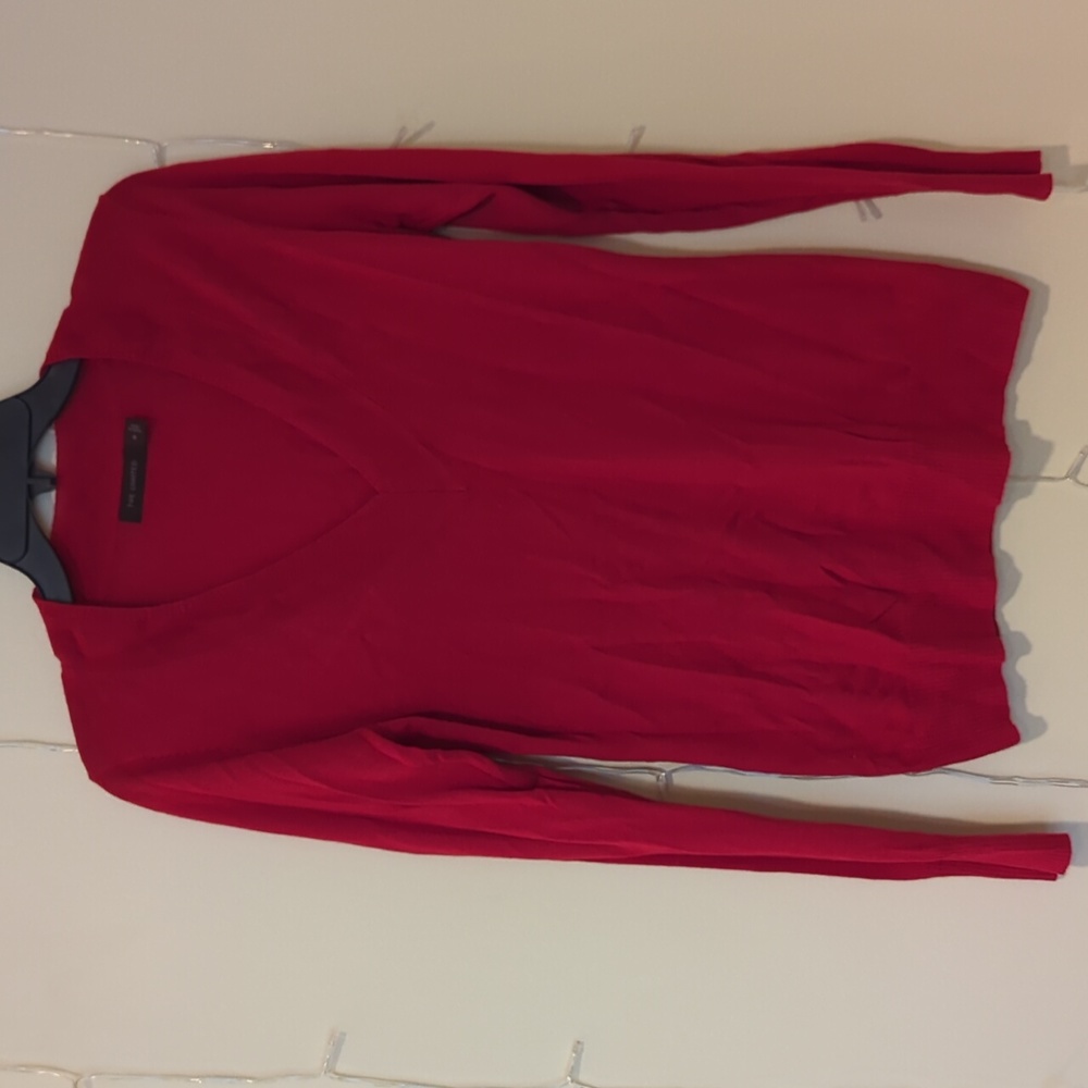 The Limited Red V-Neck Wool Blend Sweater - Size M - Good Condition